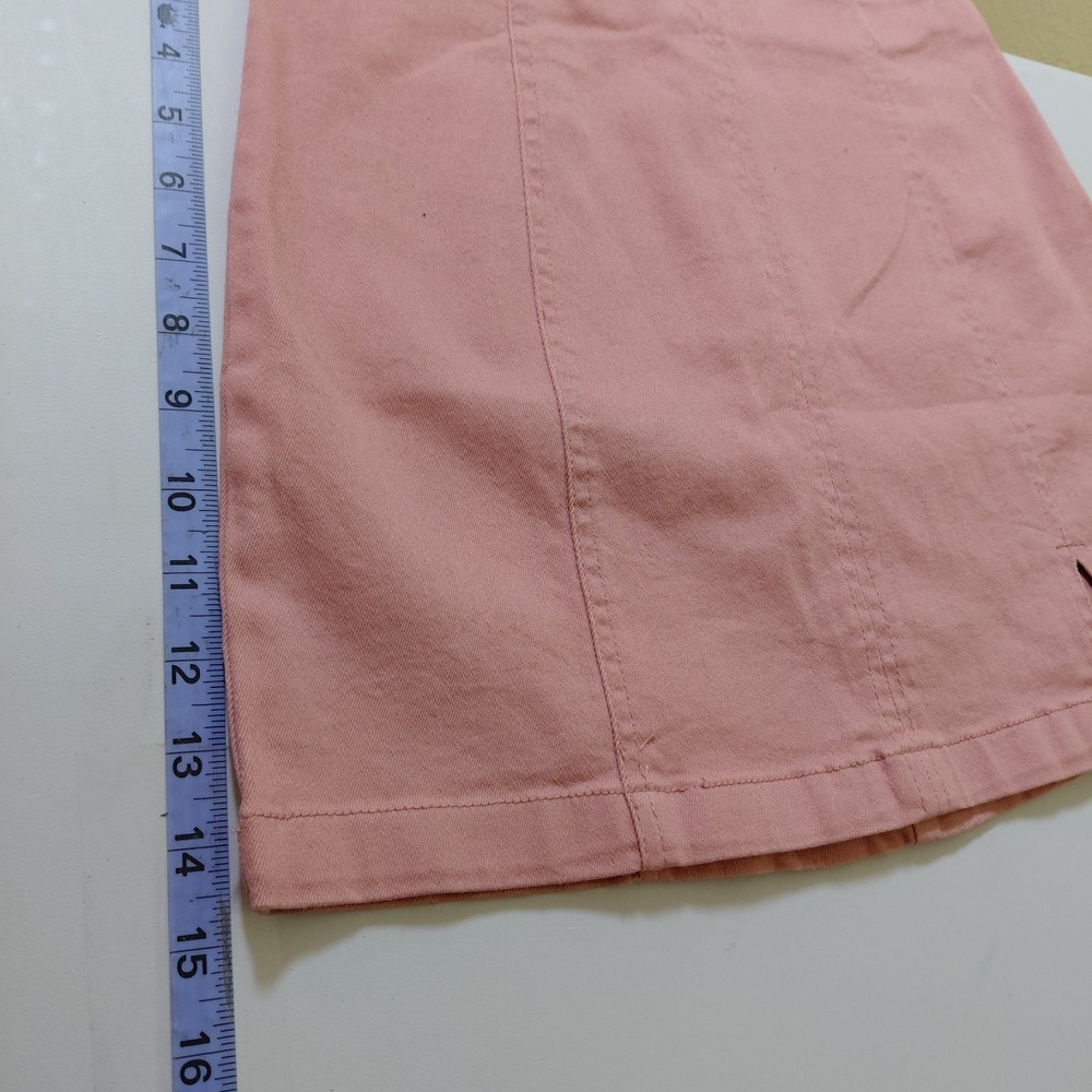 Iris Juniors Size‎ Small Mini Skirt Bubblegum Pink Denim Stretch High Waist - Picture 5 of 7